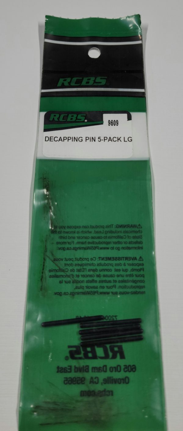 09609 RCBS LARGE DECAP PIN 5-Pack