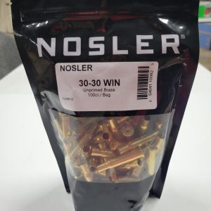 10082 Nosler 30-30 Win Unprimed Brass 100ct bag