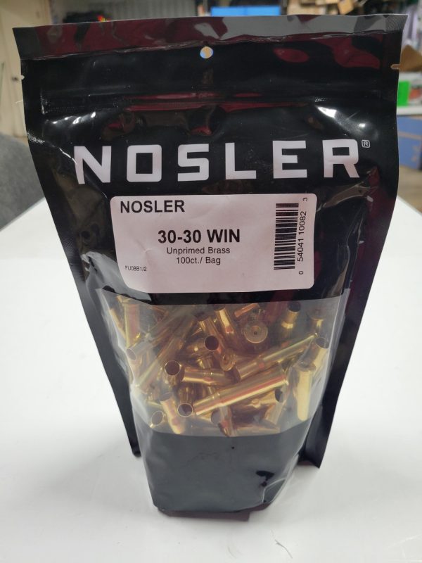 10082 Nosler 30-30 Win Unprimed Brass 100ct bag