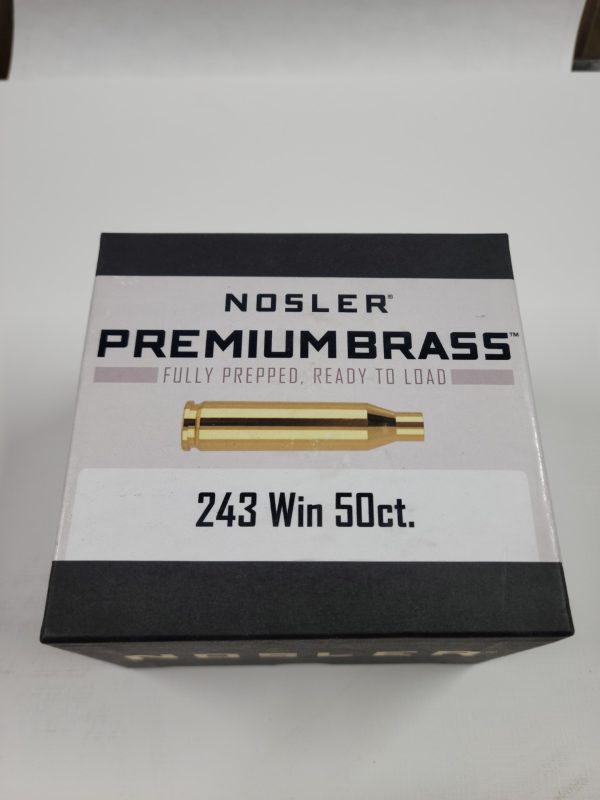 10105 Nosler Premium Brass 243 Winchester Fully Prepped 50 Count