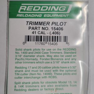 15406 Redding Hornady Forster 41 cal Trimmer Pilot