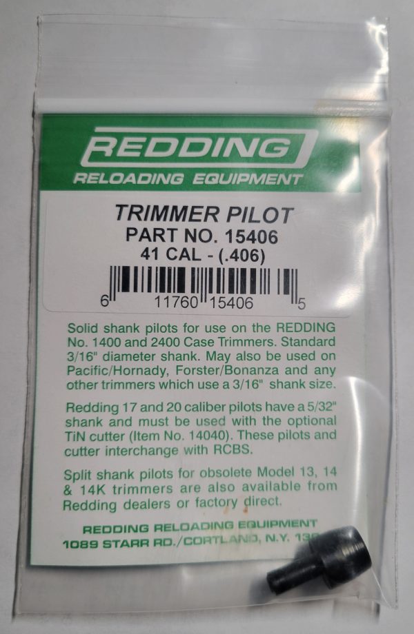 15406 Redding Hornady Forster 41 cal Trimmer Pilot