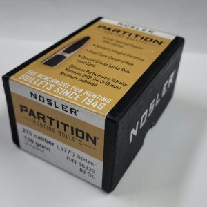 16322 Nosler 270cal .277" 130gr Partition 50ct