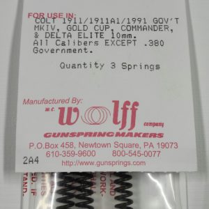 26328 Wolff COLT 1911/CMMDR RP HAMMER SPRING 28LB Pak of 3