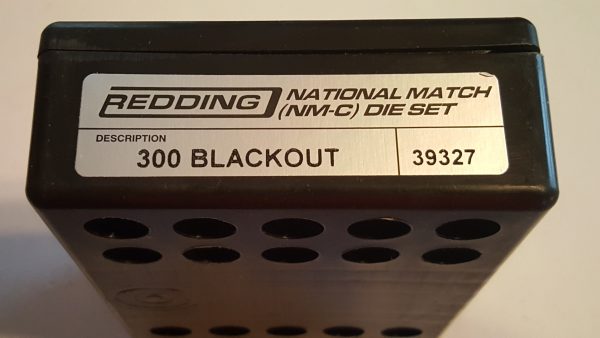 39327 Redding National Match Die Set 300 AAC Blackout