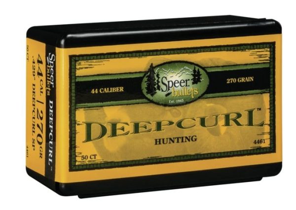 4461 Speer Bullet DeepCurl SP Handgun Hunting .429 270 gr Box 50