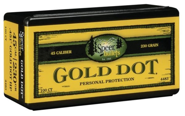 4483 Speer Bullet .45 .451 230GR Gold Dot HP  Box 100 - Image 2