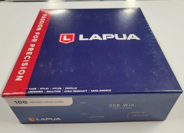 4PH7217C Lapua Brass 308 Winchester 100 Count