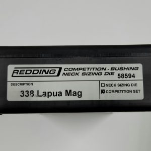 58594 Redding Type-S Competition Neck Die Set 338 Lapua Magnum