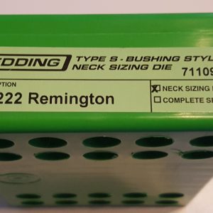 71109 Redding Type-S Neck Bushing Sizing Die 222 Remington