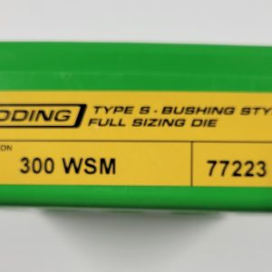 77223 Redding Type-S Full Length Bushing Size Die 300 WSM