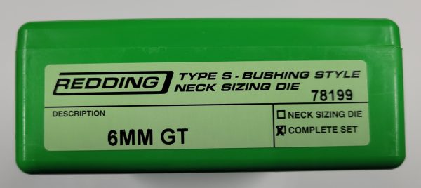 78199 Redding 3-Die Type-S Die Set 6mm GT