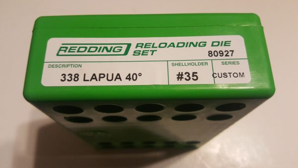 80927 Redding 2-Die Full Length Die Set 338 Lapua 40* Version 2