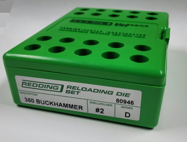 80946 Redding 3-Die Full Length Die Set 360 Buckhammer