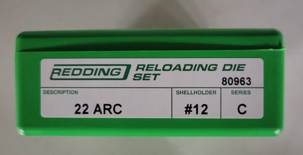 80963 Redding 2-Die Bottleneck Full Length Die Set 22 ARC