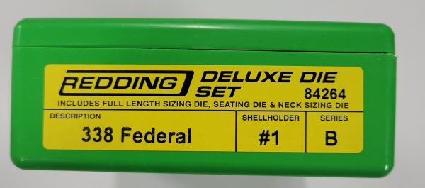 84264 Redding 3-Die Full Length/Neck Die Set 338 Federal