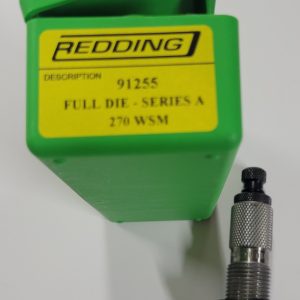 91255 Redding Bottleneck Full Length Sizing Die 270 WSM