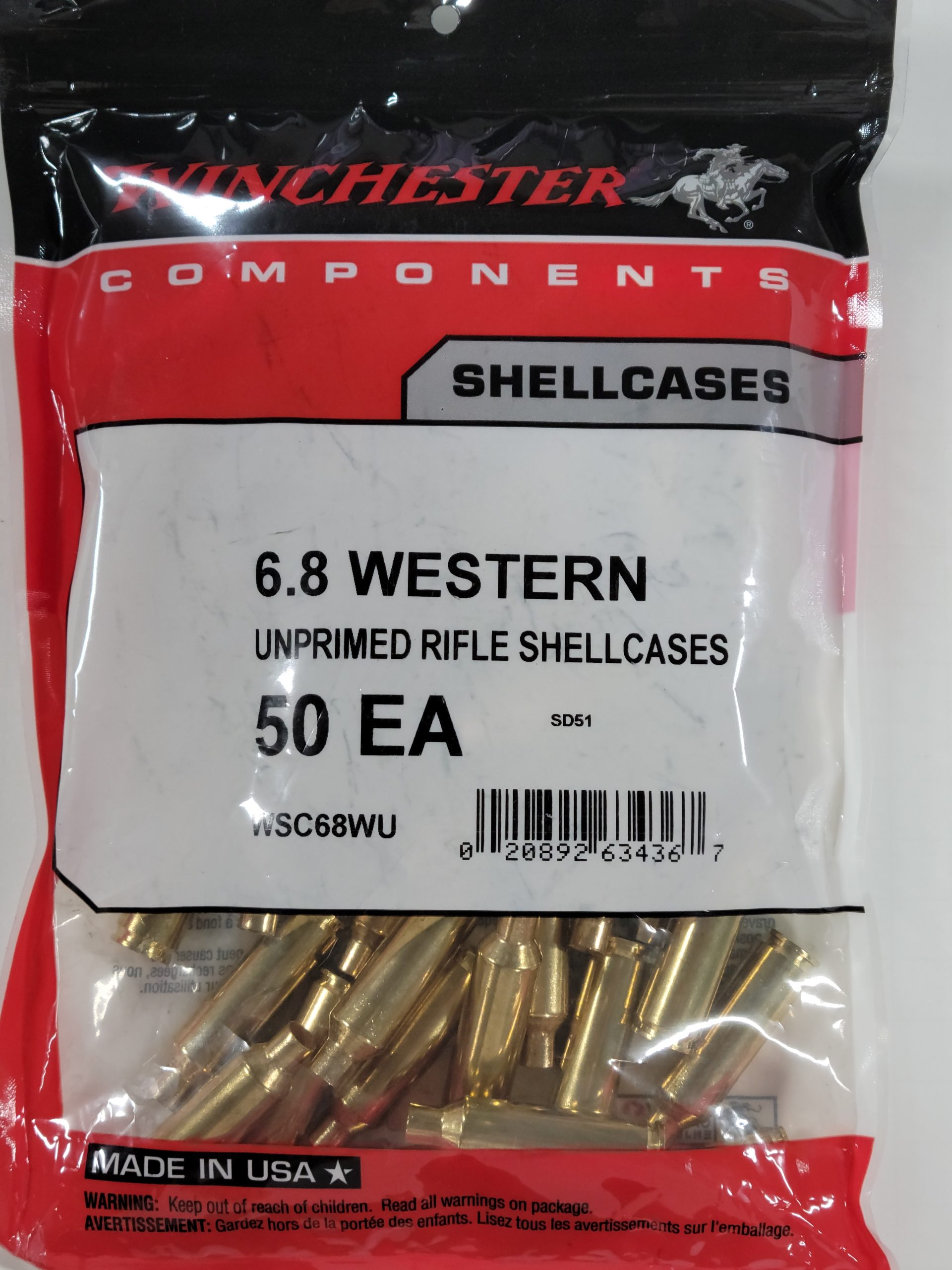 Nosler 270 Winchester Brass Bag of 50
